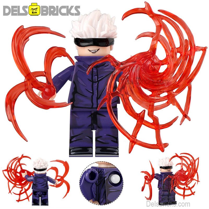 satoru Gojo Jujutsu kaisen Lego Anime Minifigures Custom Toys 2 (ONLINE ORDER ONLY)