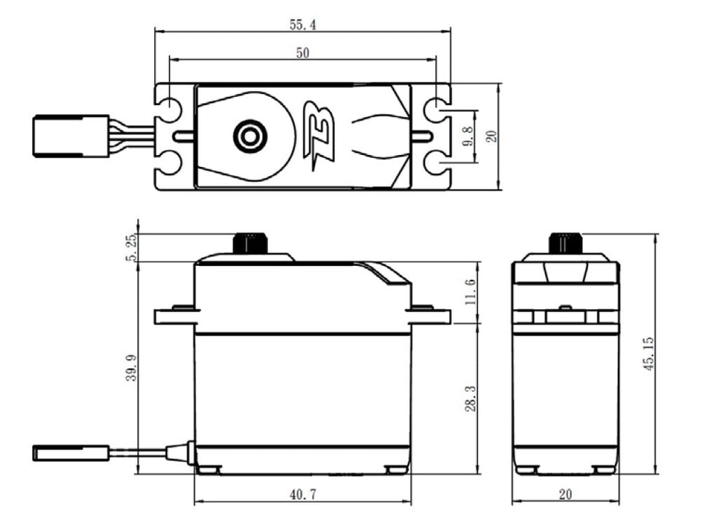 Savox Budget Analog Servo Standard Size Metal Gears (ONLINE ORDER ONLY)