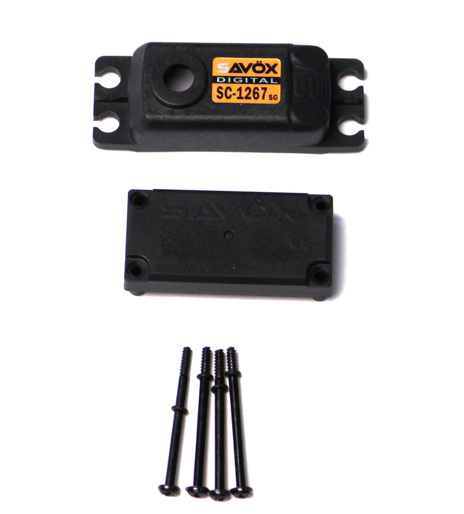 Savox Top & Bottom Servo Case with 4 Screws for SC1267SG (ONLINE ORDER ONLY)