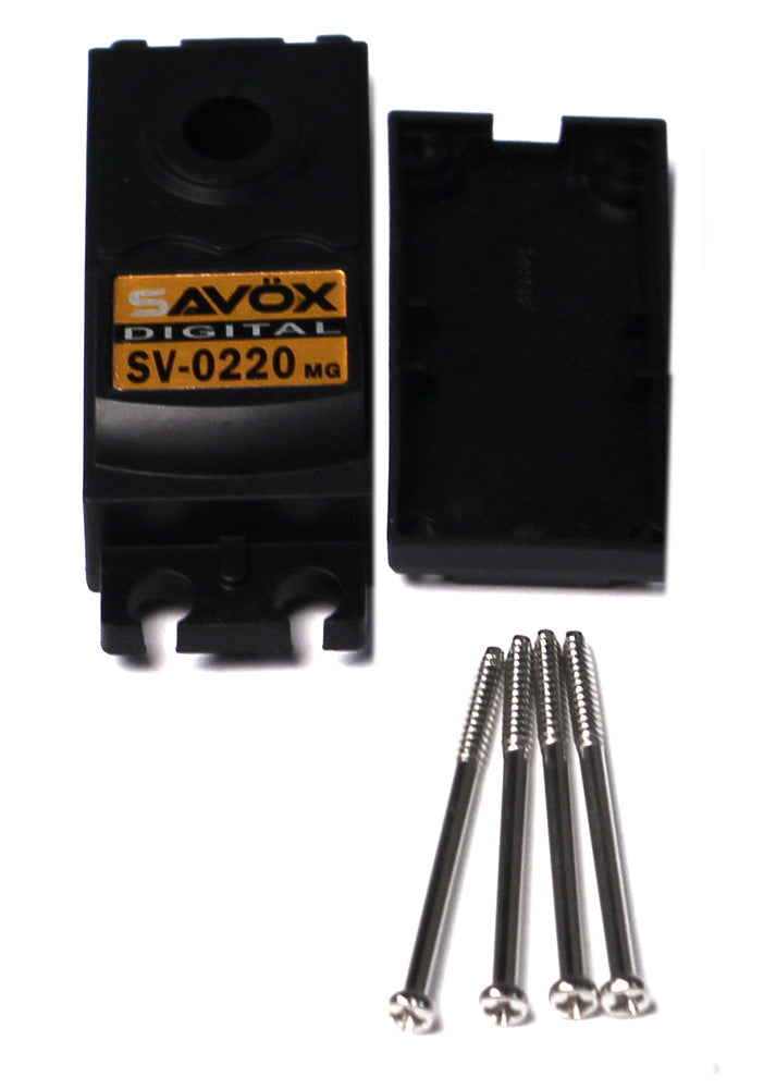 Savox TOP & BOTTOM SERVO CASE WITH 4 SCREWS SV0220MG (ONLINE ORDER ONLY)