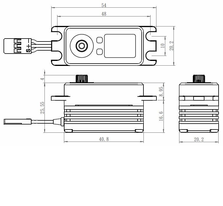 Savox Monster Torque Low Profile Steel Gear Servo 7.4v (ONLINE ORDER ONLY)
