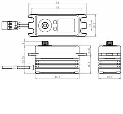 Savox Monster Torque Low Profile Steel Gear Servo 7.4v (ONLINE ORDER ONLY)