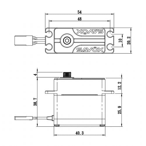 Savox High Voltage Brushless Steel Gear Monster Torque Servo (ONLINE ORDER ONLY)