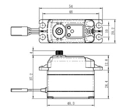 Savox High Torque Digital Servo, 0.085sec / 347.2oz @ 8.4V SC1267SGP (ONLINE ORDER ONLY)