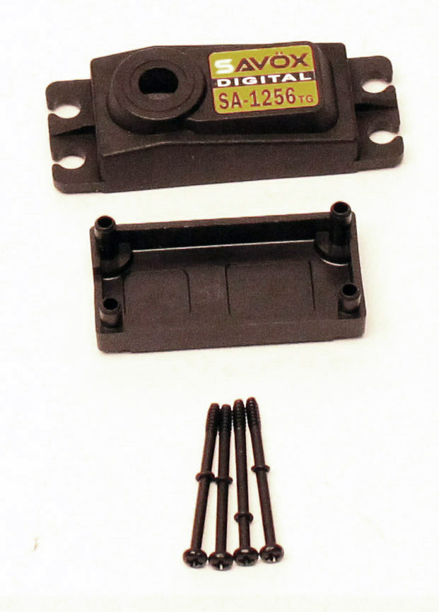 Savox Top & Bottom Servo Case with Screws for SA1256TG (ONLINE ORDER ONLY)
