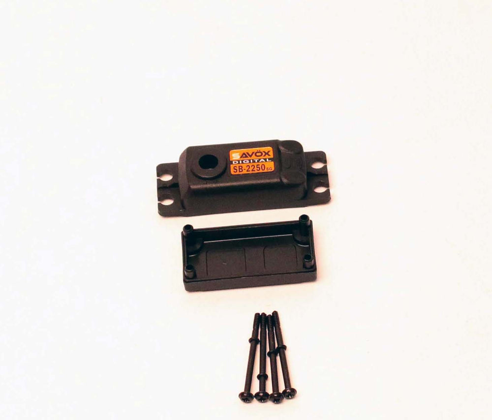 Savox TOP AND BOTTOM SERVO CASE WITH SCREWS FOR SGSB2250SG (ONLINE ORDER ONLY)