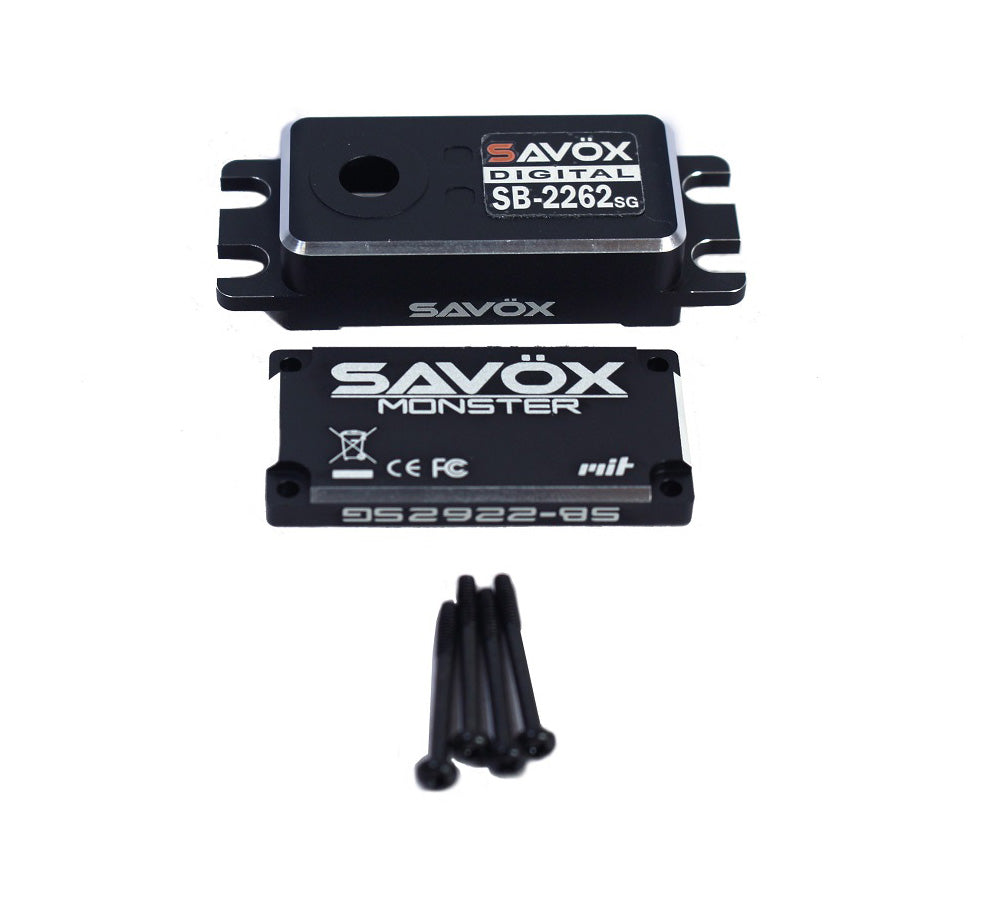 Savox Top & Bottom Servo Case Set  4 Screws for SB2262SG (ONLINE ORDER ONLY)