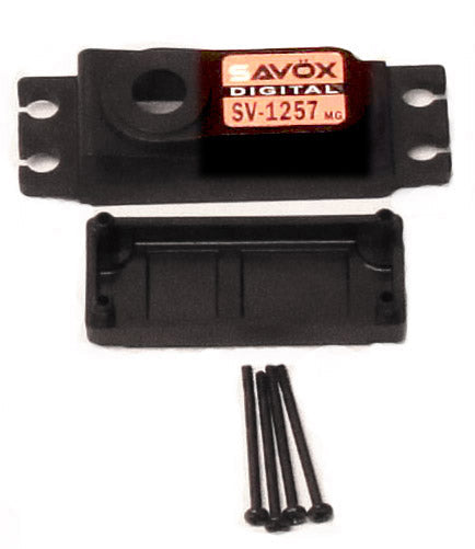Savox TOP & BOTTOM SERVO CASE WITH 4 SCREWS SV1257MG (ONLINE ORDER ONLY)