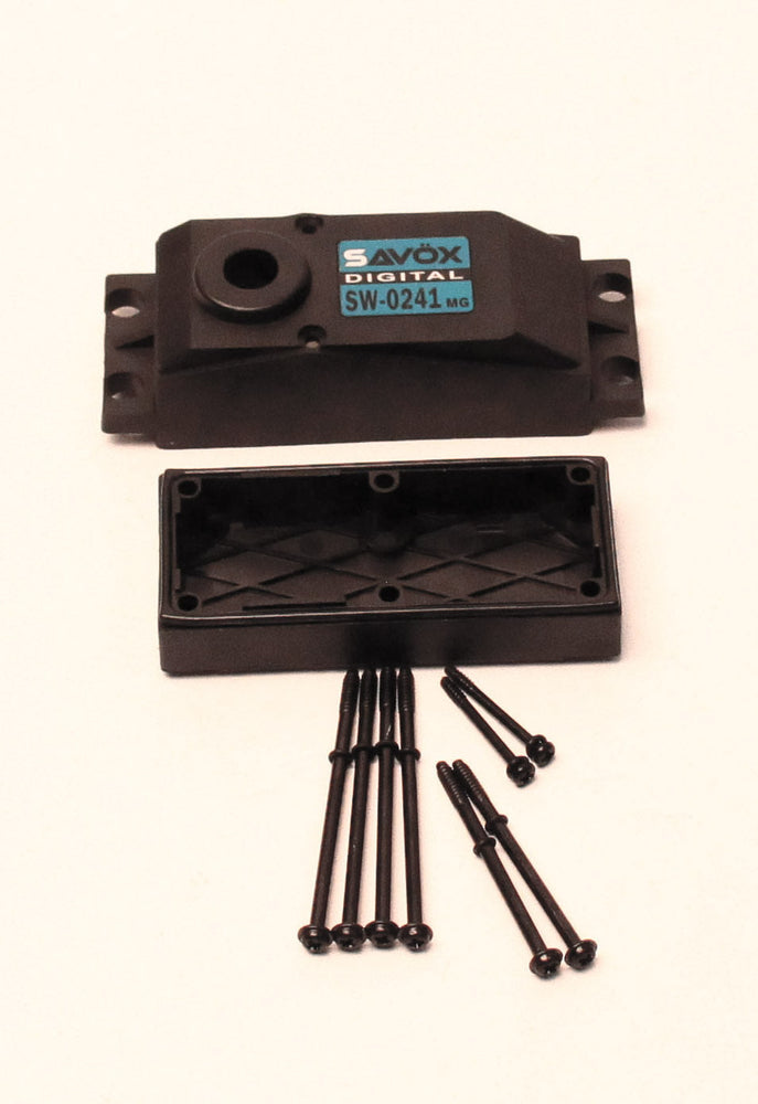 Savox TOP & BOTTOM SERVO CASE WITH 4 SCREWS SW0241MG (ONLINE ORDER ONLY)