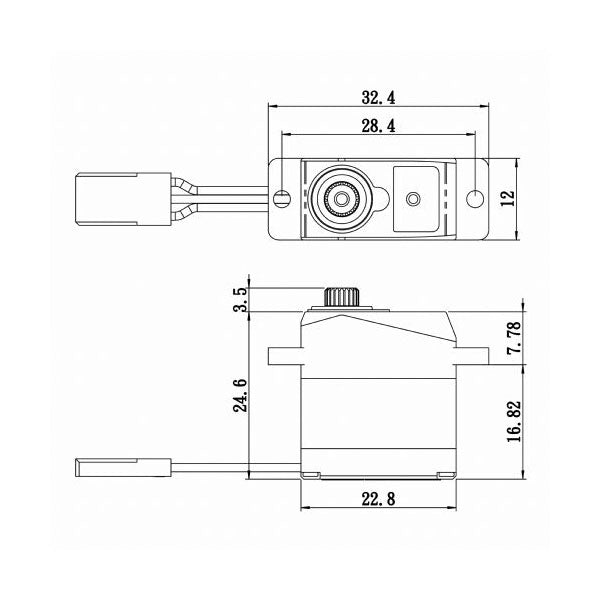 Savox Super Torque Metal Gear Micro Servo Soft Start 0.06/16.7 @6 (ONLINE ORDER ONLY)