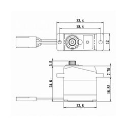 Savox Super Torque Metal Gear Micro Servo Soft Start 0.06/16.7 @6 (ONLINE ORDER ONLY)