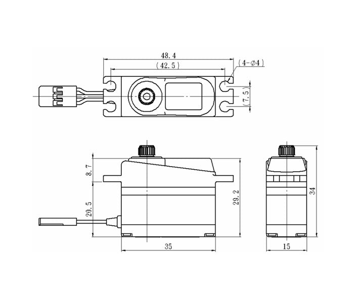 Savox Digital High Speed Mini Coreless Servo SH1357P (ONLINE ORDER ONLY)