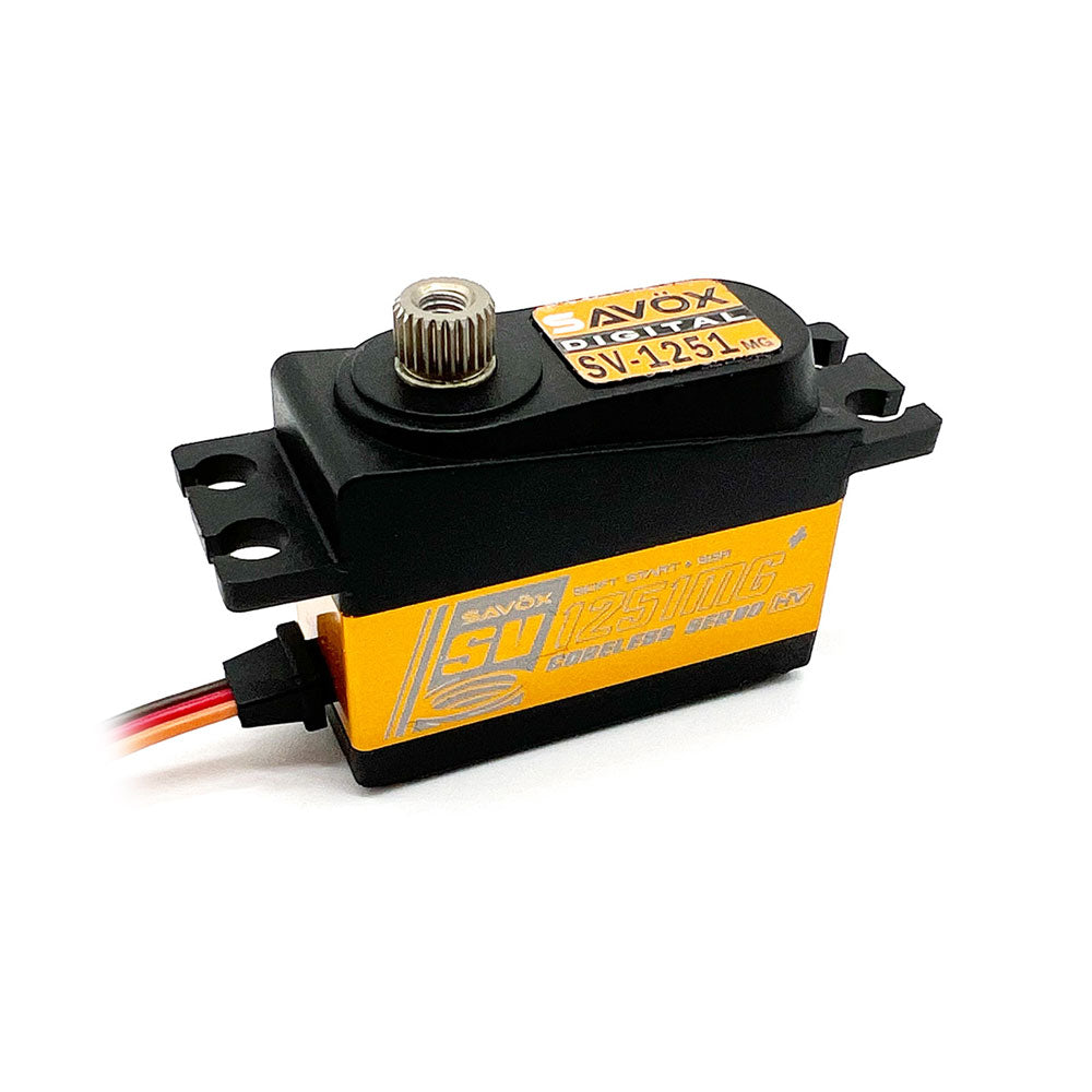Savox Low Profile Digital Servo with Soft Start, 0.095sec/111.1oz @ SV1251MGP (ONLINE ORDER ONLY)