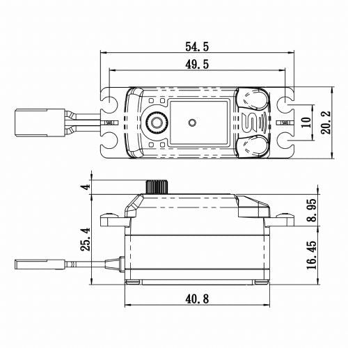 Savox SV1254MGP HV Coreless Low Profile Digital Servo Soft Start (ONLINE ORDER ONLY)