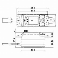 Savox SV1254MGP HV Coreless Low Profile Digital Servo Soft Start (ONLINE ORDER ONLY)