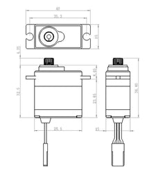 Savox 1/16 Waterproof Premium Mini Digital Servo Soft Start (ONLINE ORDER ONLY)