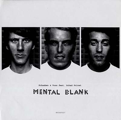 SCHAEBEN & VOSS (FEAT. SCHAD PRIVAT) - Mental Blank [Vinyl] (ONLINE ORDER ONLY)