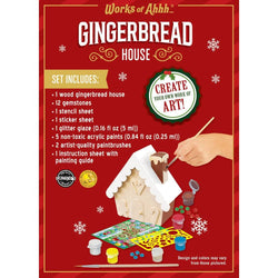 Gingerbread House Wood Paint Set (ONLINE ORDER ONLY)