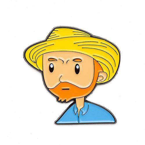 Self-Portrait with Straw Hat Enamel Pin - Today is Art Day (ONLINE ORDER ONLY)