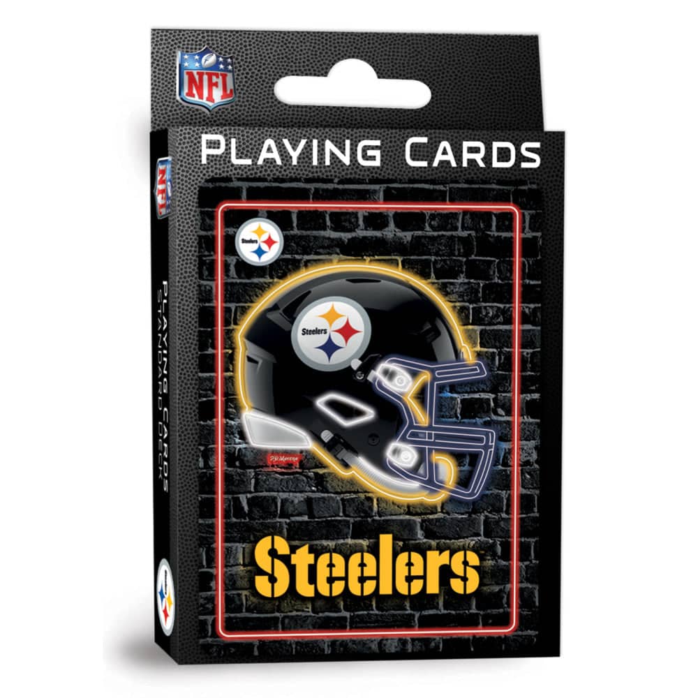 Pittsburgh Steelers Neon Playing Cards - 54 Card Deck
