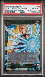 2018 DRAGON BALL SUPER SYN.TEAMWORK CABBA #P-041 - PSA 10 (Online Order Only)