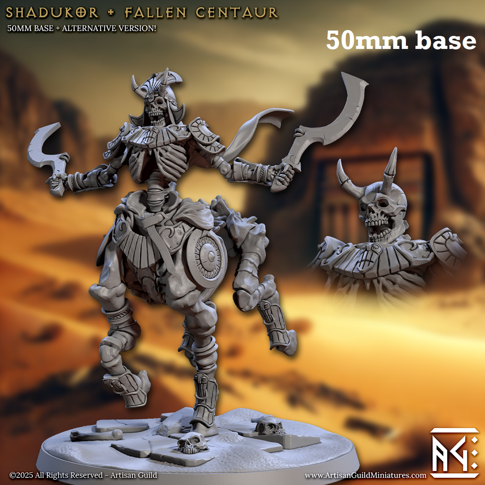 Shadukor, Fallen Centaur (Horned Skeleton Warrior) (Online Order Only)
