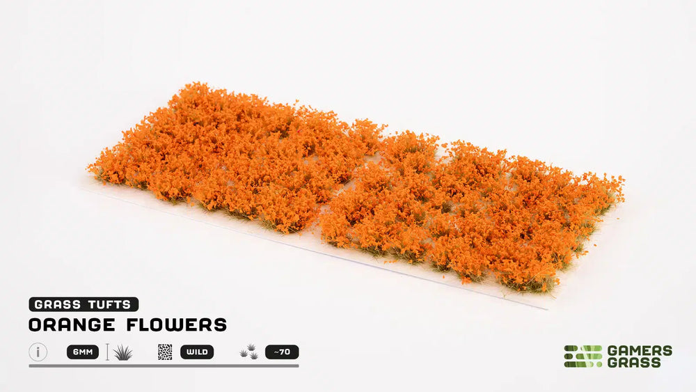 Gamers Grass Tufts: Orange Flowers- Wild (ONLINE ORDER ONLY)