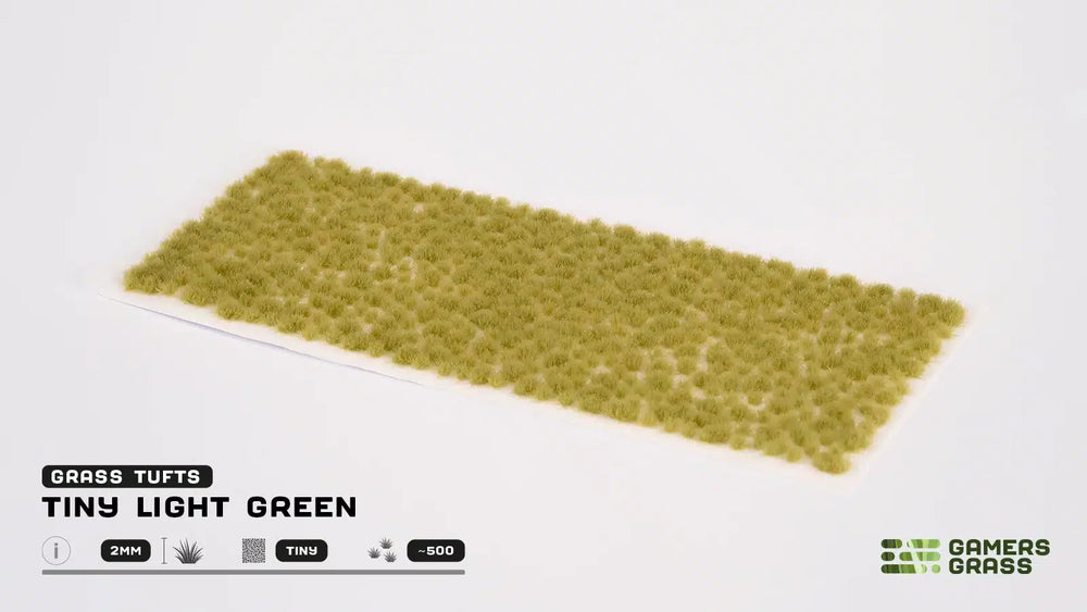 Gamers Grass Tufts: Light Green- Tiny (ONLINE ORDER ONLY)