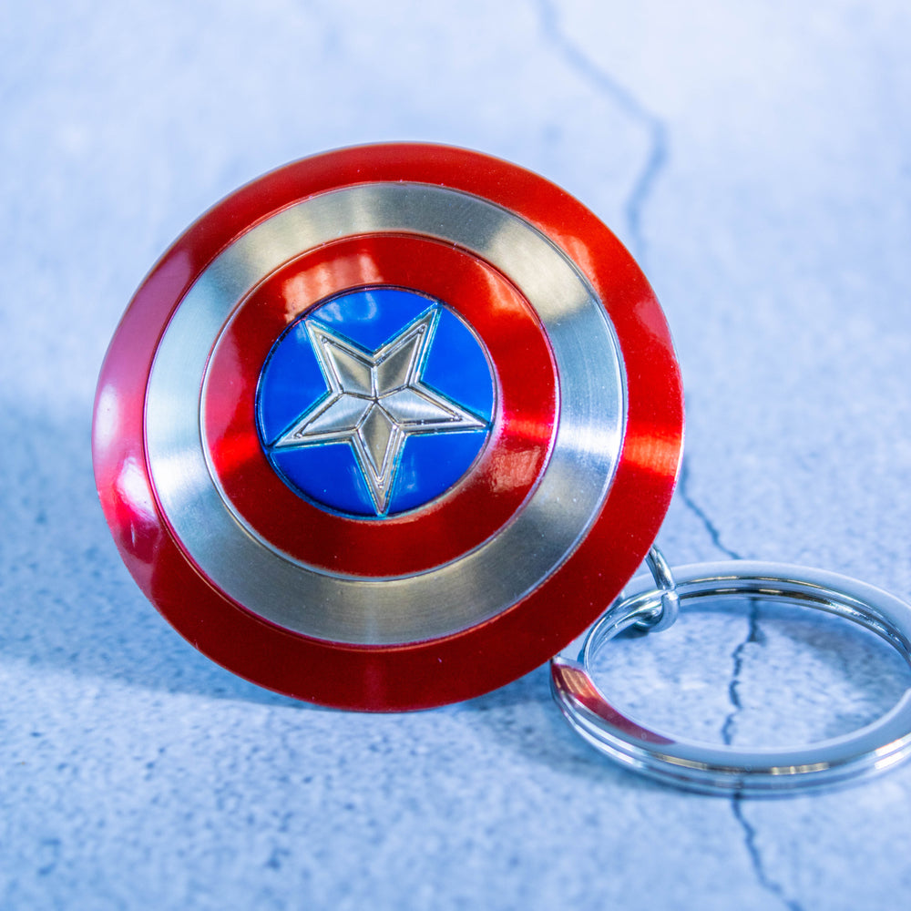 Captain America Shield Marvel Large Stainless Steel Keychain (ONLINE ORDER ONLY)