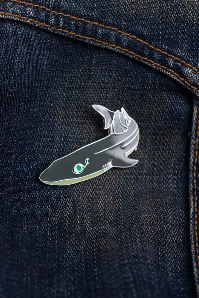Longnose Spurdog Enamel Pin (Squalus mitsukurii) (ONLINE ORDER ONLY)