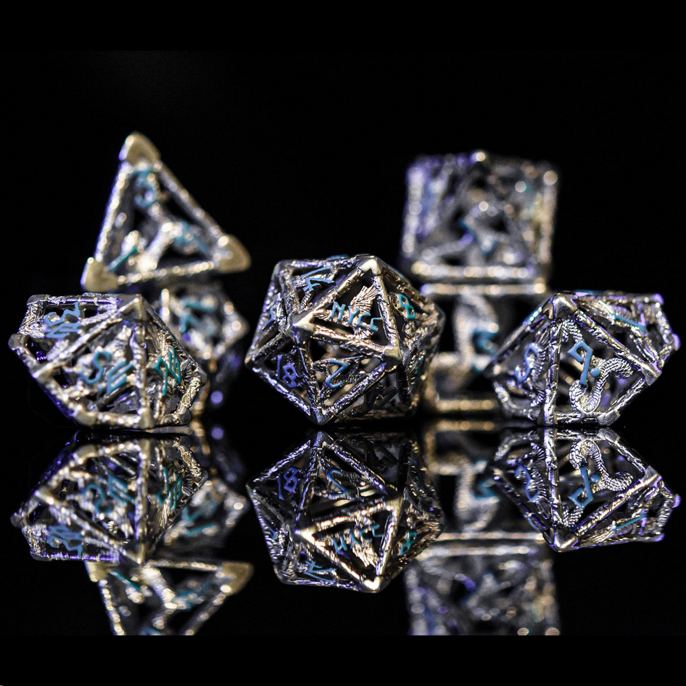 NYCC Exclusive Sterling Silver Dice Set - Blue (ONLINE ORDER ONLY)