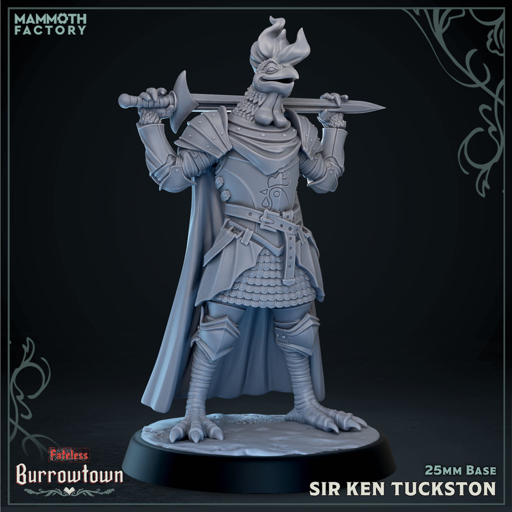 Sir Ken Tuckston (Male Aarakocra Rooster Knight) (ONLINE ORDER ONLY)