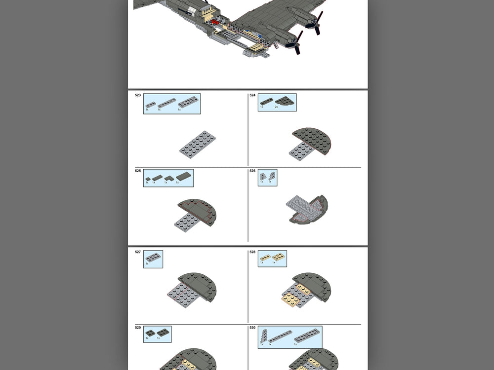 B17 Flying Fortress - Instructions Only (ONLINE ORDER ONLY)