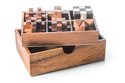 6 STEM Puzzle Gift Set - Wooden Puzzle Brain Teaser (Online Order Only)