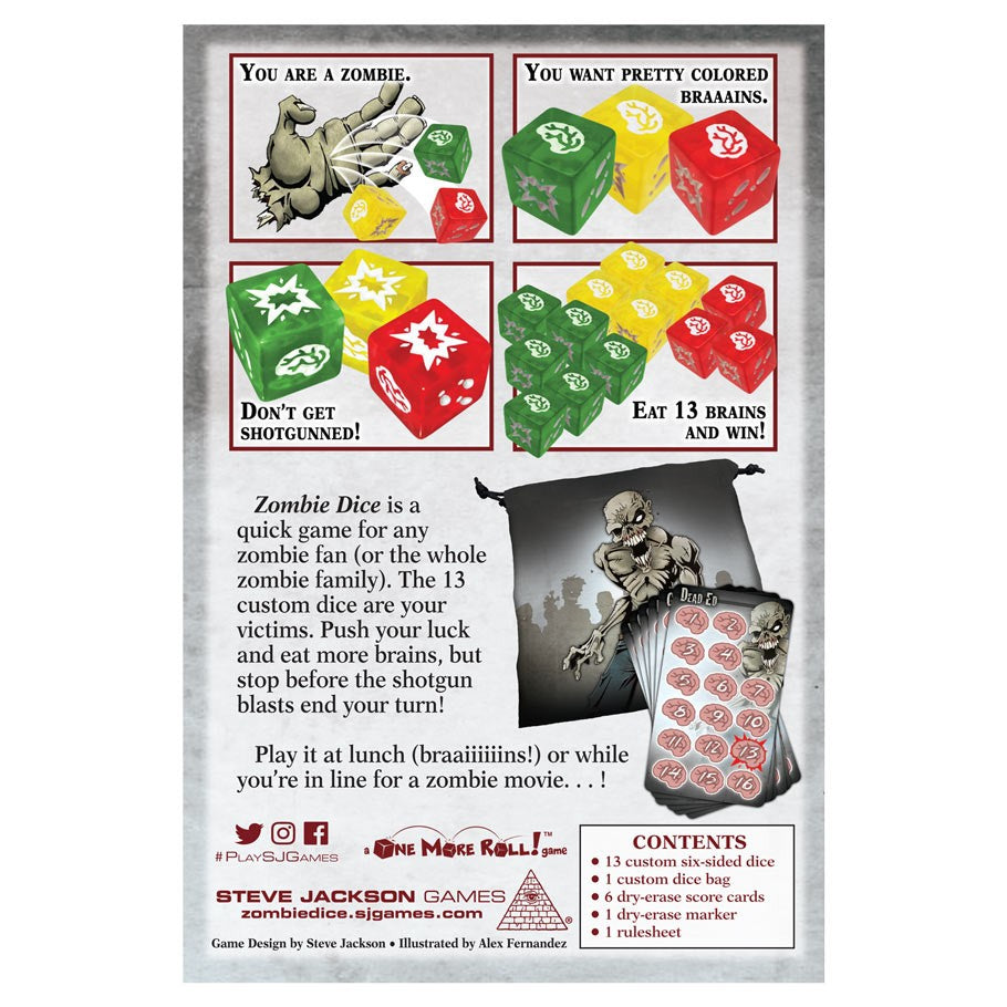 Zombie Dice - Dice Deluxe (ONLINE ORDER ONLY)