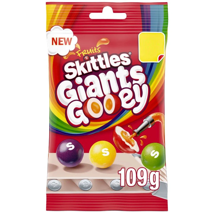 Skittles Giants Gooey (109g)(UK) (ONLINE ORDER ONLY)
