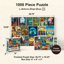 Vintage Posters - Literary Classics 1000 Piece Jigsaw Puzzle