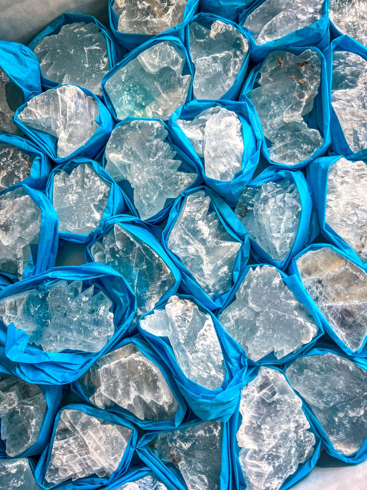 Small Fishtail Selenite Raw Specimens, Ethically Sourced Water Selenite (ONLINE ORDER ONLY)