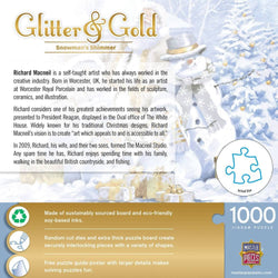 Glitter & Gold - Snowman's Shimmer 1000 Piece Jigsaw Puzzle