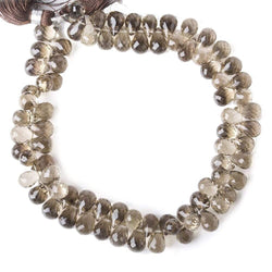 Smoky Quartz Tear Drop Briolette (ONLINE ORDER ONLY)
