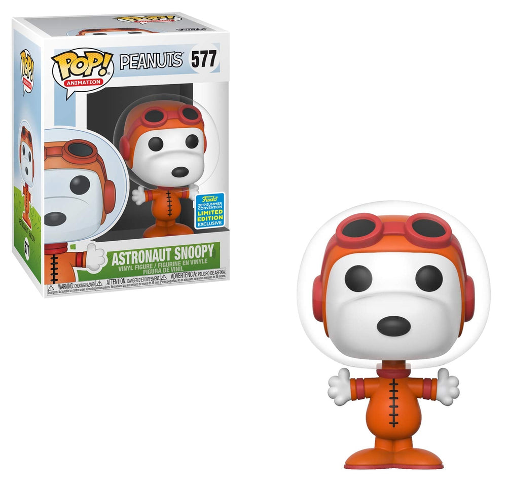 Funko POP! Animation: Peanuts - Astronaut Snoopy 577 (Funko 2019 Summer Convention Limited Edition Exclusive) (BOX IS DAMAGED)