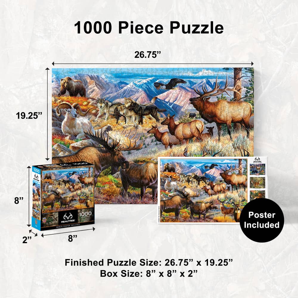 Realtree - The Untamed North 1000 Piece Jigsaw Puzzle