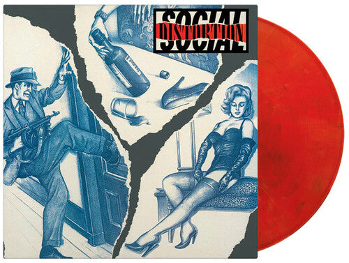 Social Distortion - Social Distortion (Limited 180G) [Translucent Red, Black & White Marble Vinyl] [Import] [Vinyl] (ONLINE ORDER ONLY)