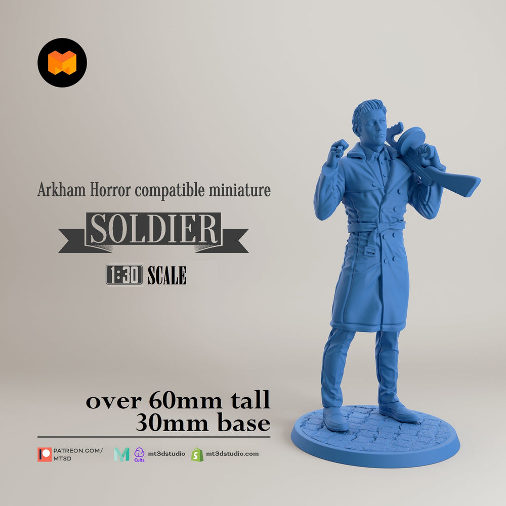Arkham Compatible Investigator: The Soldier (Mark Harrigan) (Online Only)