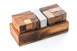 Soma Cube Puzzle - two sets with 50 challenge cards (Online Order Only)