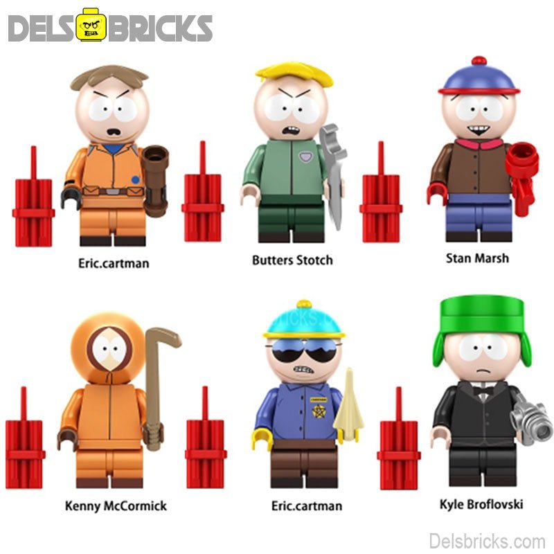 South Park set of 5 Lego Minifigures Custom Toys 2 (ONLINE ORDER ONLY)