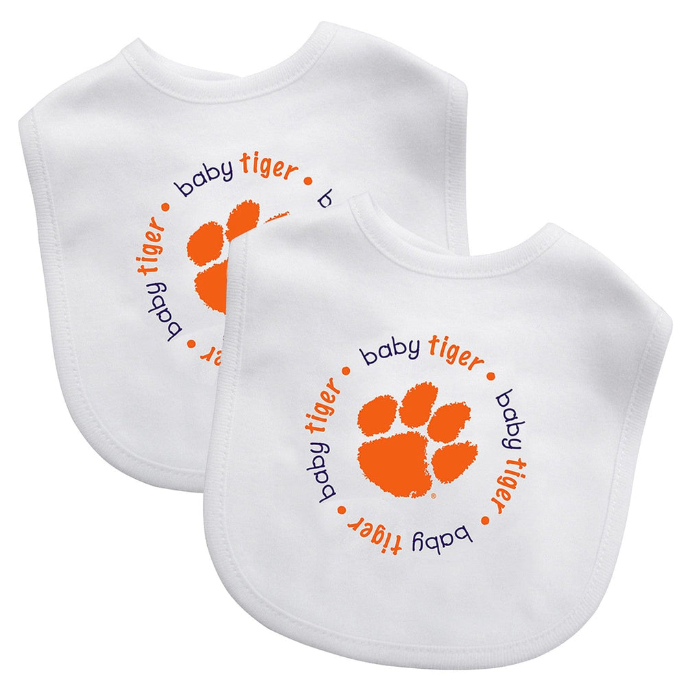 Clemson Tigers - Baby Bibs 2-Pack - White (ONLINE ORDER ONLY)