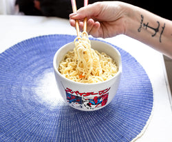 Spider-Man Kanji Manga Panels (Marvel Comics) 5" Ceramic Bowl with Chopsticks (ONLINE ORDER ONLY)