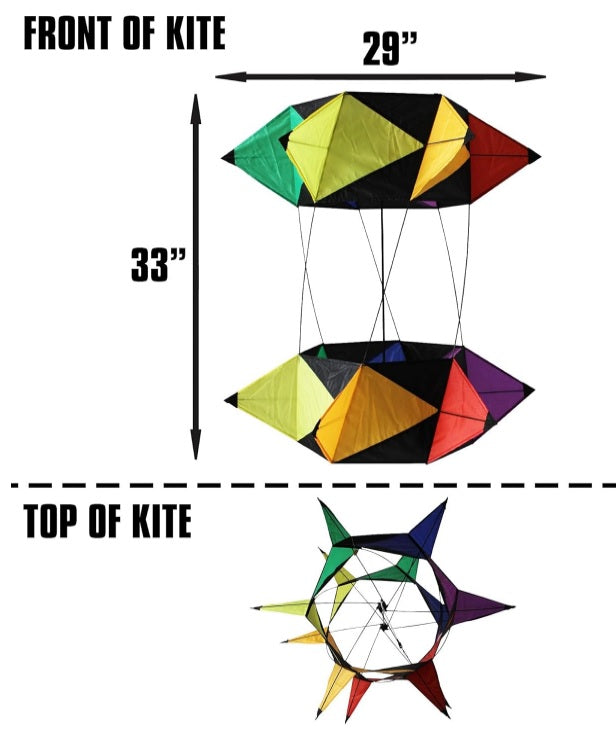 33.5 inch 3-D Spinbox kite (ONLINE ORDER ONLY)