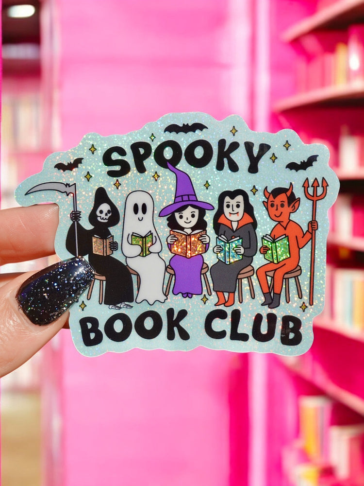 Spooky Book Club Halloween Sticker (Online Order Only)
